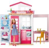 Barbie Dwupoziomowy domek + Lalka Mattel