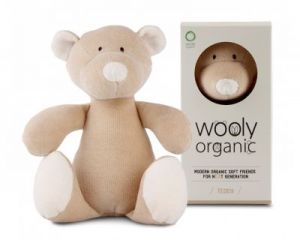 Wooly Organic, Classic Teddy, Miś przytulanka organiczna, 23 cm