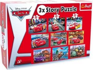 Cars story puzzle 3 w 1 - Kreatywna zabawka dla dzieci