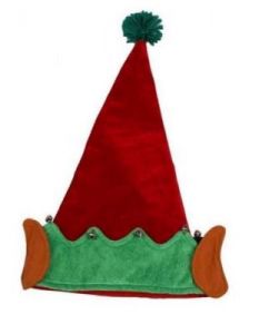 Czapka Elfa Lux 28 x 45 cm - ozdoby i dekoracje świąteczne