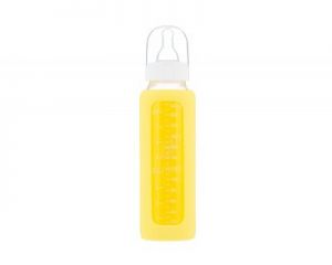 Eco Viking,  Antykolkowa Butelka Szklana  240 ml dla Niemowląt Yellow