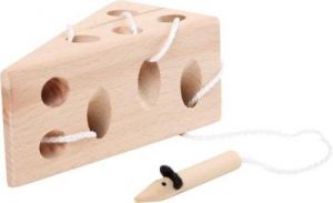Ser i mysz - Nauka sznurowania, zabawka zręcznościowa dla dzieci