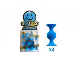 Fat Brain Toy, Przyssawki Squigz Dodatkowe - 4 Niebieskie Doodle