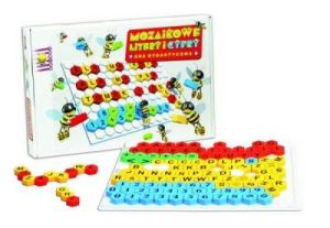 Mozaikowe litery i cyfry zabawka dla dzieci