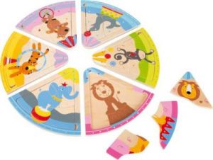 Puzzle Zwierzęta w cyrku - zabawka dla dzieci
