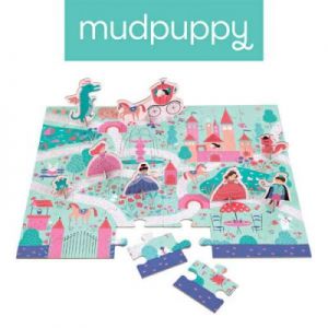 Mudpuppy - Puzzle zestaw z 8 figurkami Księżniczka 3+