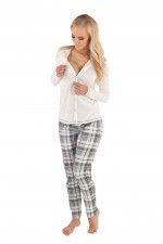 Italian Fashion Piżama do Karmienia Aurora - "S"- Ecru