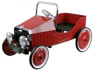 Jeździk dla dzieci - samochód na pedały. Czerwone Retro 1939
