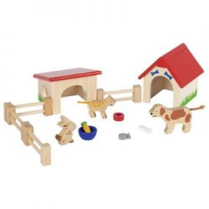 Klocki drewniane dla dzieci - Zwierzątka domowe