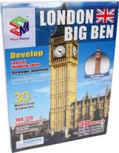 Puzzle 3D Big Ben - Trójwymiarowa układanka dla dzieci