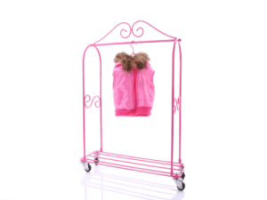 WeGirls - Różowa kamizelka dla lalek z kapturkiem