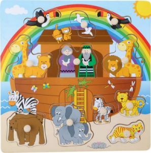 Puzzle z uchwytami - Arka Noego