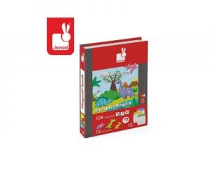 Janod, magnetyczna układanka Dinozaury Magnetibook,