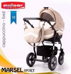 Wózek Adbor Marsel Sport 3w1 (z fotelikiem)