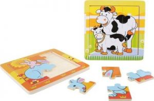 Puzzle Rodzina zwierząt - dwa zestawy - zabawka dla dzieci