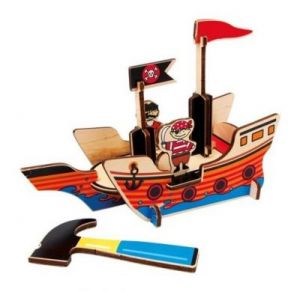 Statek piracki - puzzle 3D dla dzieci