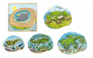Puzzle - Żaba - zabawki dla dzieci