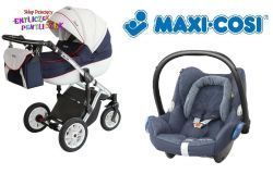 Wózek Milu Kids Starlet 3w1 Fotel MAXI COSI CABRIOFIX