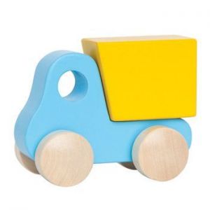 Mała niebieska ciężarówka do zabawy dla dzieci