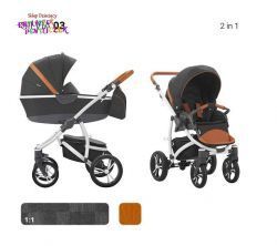 Wózek Bebetto Silvia 3w1 Fotel Maxi Cosi Cabriofix