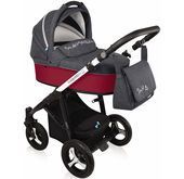 Wózek wielofunkcyjny Husky Lupo Baby Design (czerwony + winter pack)