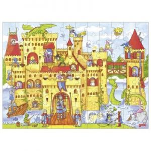 Puzzle dla dzieci - zamek rycerski