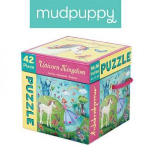 Mudpuppy - Puzzle Królestwo Jednorożca 42 elementy 3+