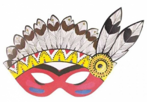 Maska Indianin przebrania , kostiumy dla dzieci