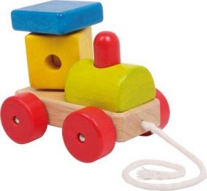 Zabawka do ciągniecia dla dzieci - Lokomotywa