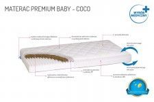 Materac do łóżeczka Premium Baby Nature Coco