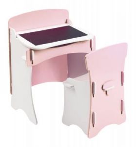 Kidsaw biureczko i krzesło - różowe dla dzieci