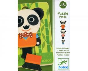 Djeco, puzzle trzy warstwowe rodzina Pandy
