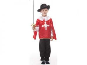 Muszkieter czerwony - kostium dla dzieci - 134