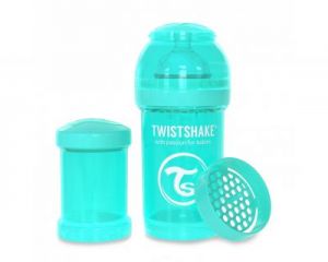 Twistshake, Butelka antykolkowa do karmienia 180ml turkusowa