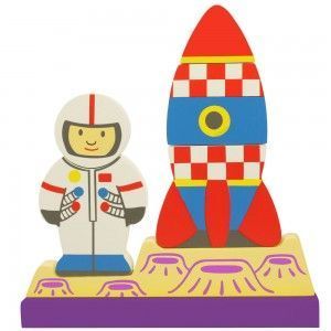 Magnetyczne puzzle kosmos, do zabawy dla dzieci