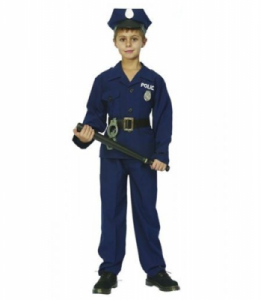 Policjant Mundur 7-9 Lat, przebrania / kostiumy dla dzieci, odgrywanie ról