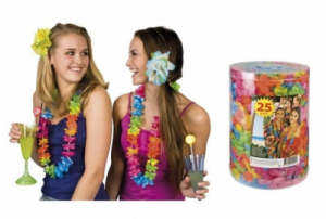Kwiaty hawajskie zestaw Elena 25 szt