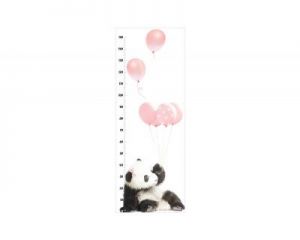 Dekornik , Miarka Wzrostu Panda z różowymi balonami