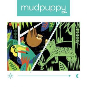 Mudpuppy - Puzzle świecące w ciemności Las tropikalny 100 elementów 5+