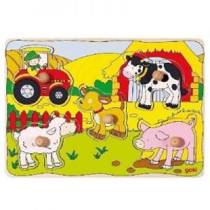 Puzzle dla dzieci z uchwytami - Farma