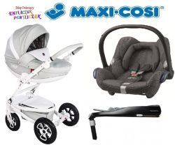 Wózek Tutek TIMER ECO 4w1 Fotel MAXI COSI CABRIOFIX + Baza FamilyFix