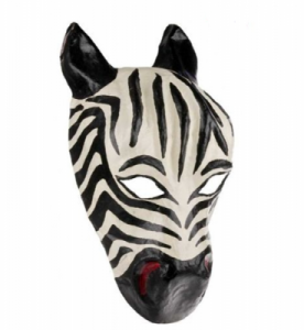 Maska - Zebra, przebrania dla dzieci