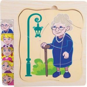 Puzzle Babcia - Kreatywna układanka dla dzieci