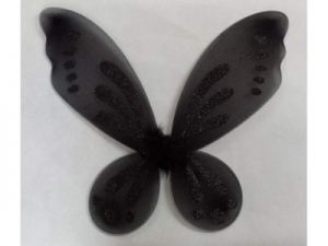 Skrzydła Motyla Elfa Eeko 54 x 44 cm -dla dzieci - czarne