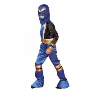 Człowiek Mocy (Power Rangers) - niebieski - przebrania / kostiumy dla dzieci, odgrywanie ról - 110 -