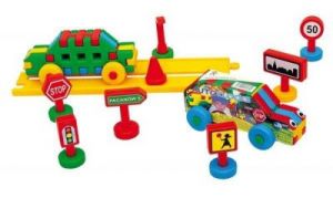 Klocki konstrukcyjne auto klocki zabawka dla dzieci
