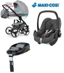 Wózek Euro-Cart DURANGO SPORT 4w1 Fotel Maxi Cosi Pebble + Baza FamilyFix