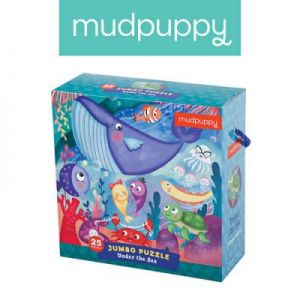 Mudpuppy - Puzzle podłogowe Jumbo Podwodny Świat 25 elementów 2+