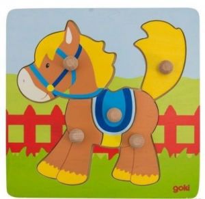 Puzzle dla dzieci z uchwytami - Koń