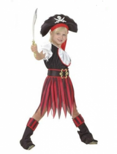 Piratka z wyspy skarbów 4-6 lat, kostium/ przebranie dla dzieci, odgrywanie ról